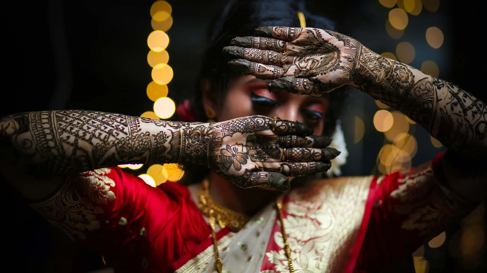 Hand before mehndi design